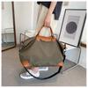 Fashion Color Block Short Trip Travel Bag Confortable Nylon Large Capacity Luggage Bag Lightweight Swimming Fitness Bag Simple Daily Outgoing Handbags