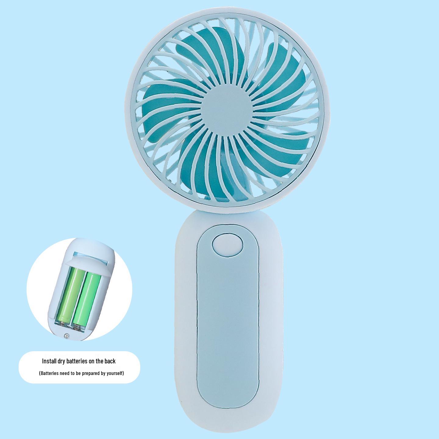 2026 USB Rechargeable Compact Handheld Lanyard Fan - Fresh Style & Portable Gift