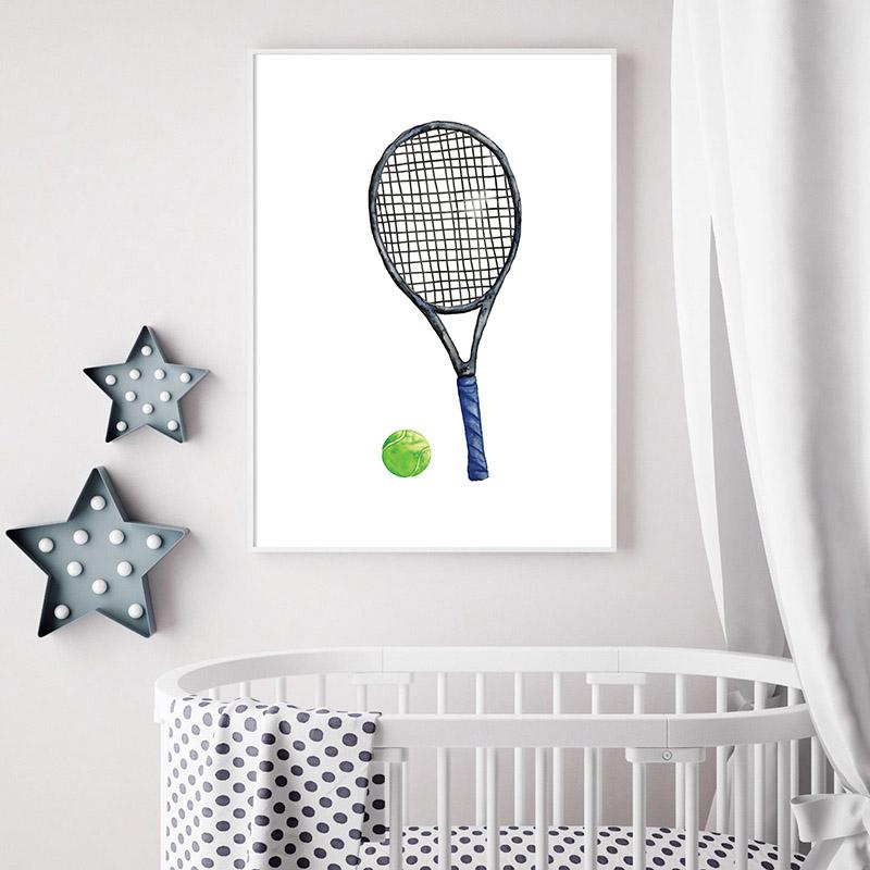 Football Basketball Sport Canvas Child Poster Nursery Print Simplicity Wall Art Painting Kids Boy Bedroom Decoration Picture