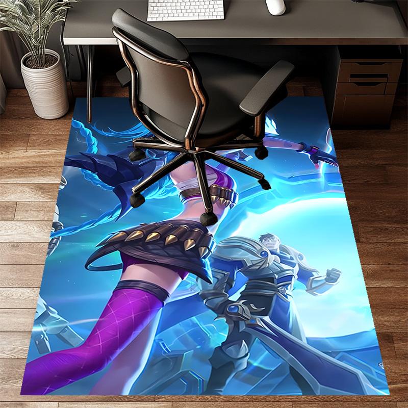 Game Lol Printed Area Rug Carpet for Bedroom Living Room Home Decor Rugs Mat Non Slip Mat Rug for Bedside