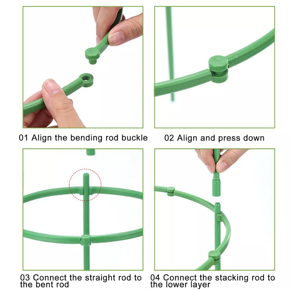 Adjustable Garden Tomato Cage for Potted Plants Offering Stable Support for Vines and Damage from Harsh Weather