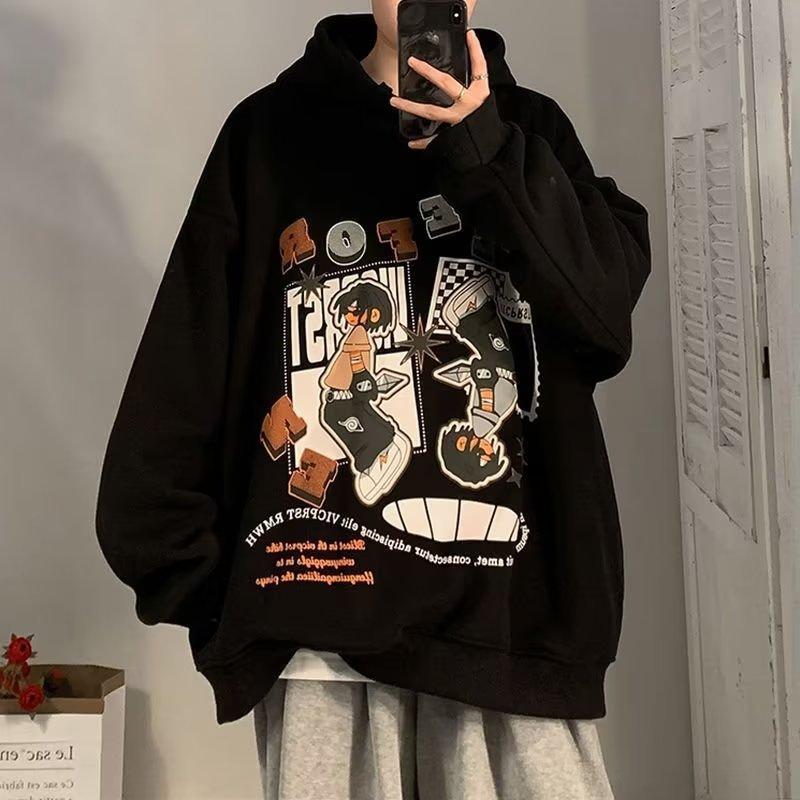 Oversize Heavy Sweater Boys Spring and Autumn Thin Large Size 2026 American Hooded Hip Hop Clothes Jacket Trendy Brand