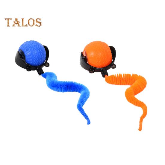 Interaktives Katzen-Rollball-Spielzeug, durch Berührungsbewegung aktivierter Smart Ball mit 3 Modi, über USB wiederaufladbar, automatisch bewegliches Ballspielzeug für Katzen im Innen- und Außenbereich