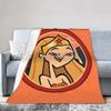 Totals Dramas Reboot Icon - Superhero Julia Velvet Throw Blankets Blankets for Sofa Office Warm Bed Rug
