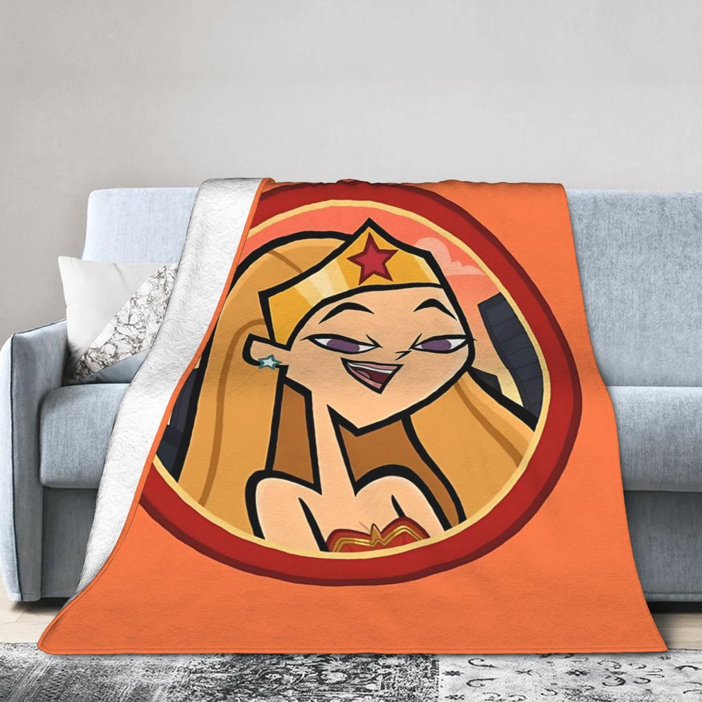 Totals Dramas Reboot Icon - Superhero Julia Velvet Throw Blankets Blankets for Sofa Office Warm Bed Rug