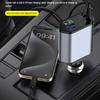 120W 4-in-1 USB-C Fast Car Charger, Retractable Cigarette Lighter Adapter for iPhone Samsung Huawei Xiaomi – Quick Charge