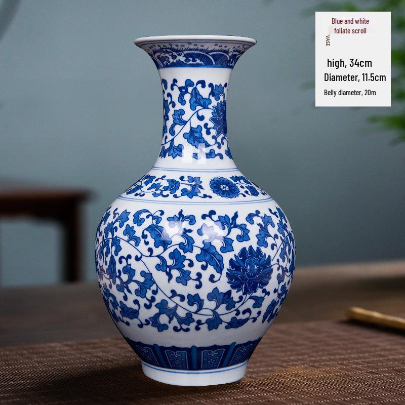 Jingdezhen Ceramic Vases - Chinese Home Decor for TV Cabinets & Shelves