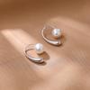 925 Sterling Silver Pearl Zodiac Earrings - 2022 Winter Collection, Luxury Women's Ear Ornaments