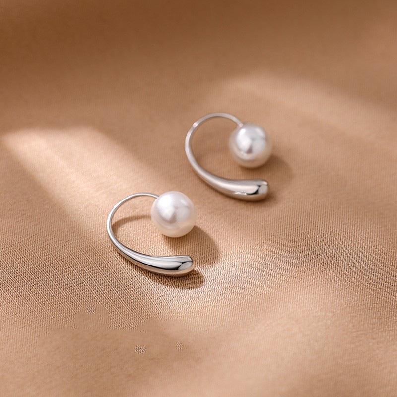 925 Sterling Silver Pearl Zodiac Earrings - 2022 Winter Collection, Luxury Women's Ear Ornaments