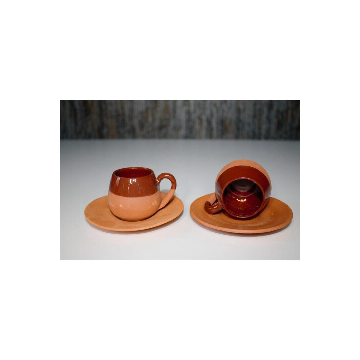 

Набор из 2 коричневых кофейных чашек Yrem Pottery Chubby Soil коричневый