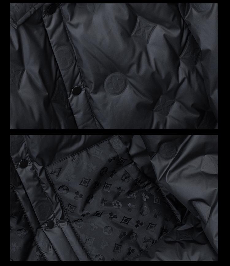 2025 European Style Men's Casual Down Jacket with Turn-Down Collar