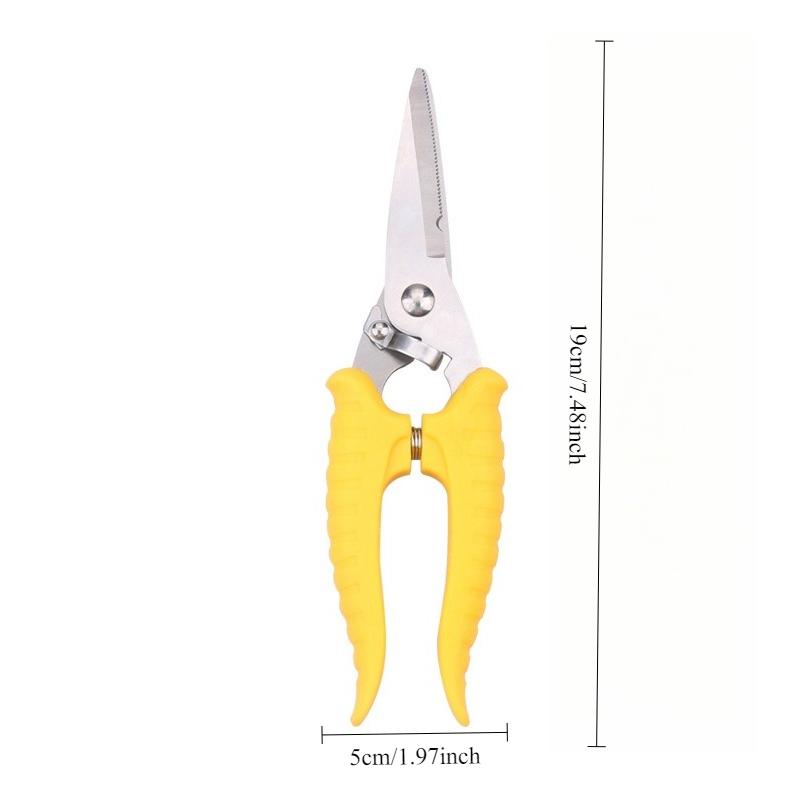 1pcs Outdoor Garden Tools Multi Functional Household Use Picking Scissors Electric Wire Electrician Cutting Iron Sheet Cutting