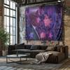 Neon Couple Art Tapestry Modern Home Decor Creative Fabric Wall Hanging for Living Room Bedroom Warm Background