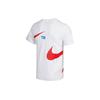 Nike Sportswear Double Swoosh Large Logo Print Crew Neck Short Sleeve T-Shirt Men Tops White DD3350-100