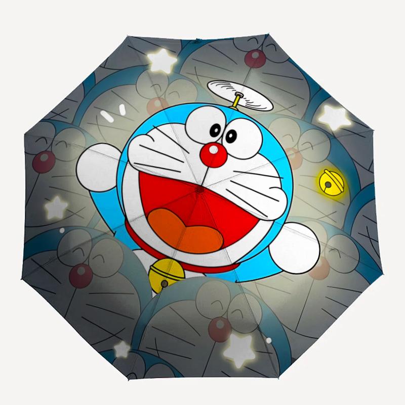 

1pc Doraemon Automatic Umbrella | Portable Foldable 8-Rib Manual Open, Cute Gift for Outdoor, Casual Accessory, Durable Canopy yy250825074