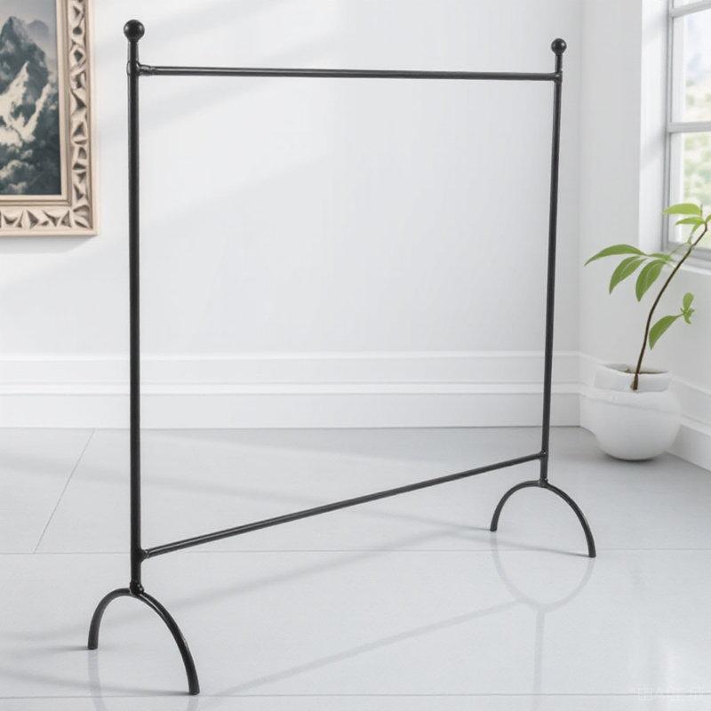 Elegant Miniature Clothing Rack for Dollhouse Use Heavy Duty Iron Construction Ideal Dollhouse Furniture Mini Hanger Stand