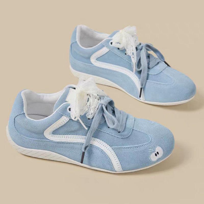 American retro casual sports women's shoes summer new Hong Kong style flat-bottomed German training shoes