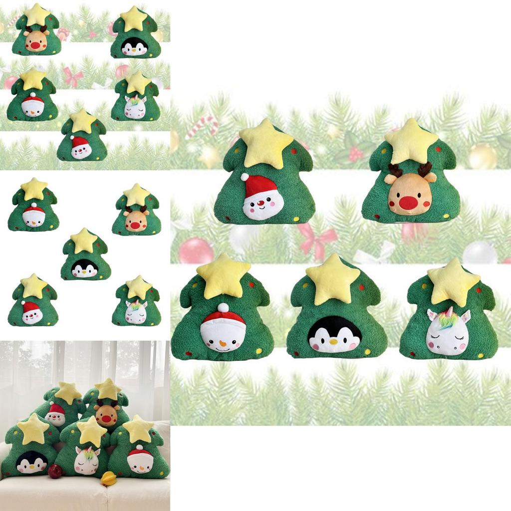 Verwandelbares Weihnachtsbaum-Wurfkissen Plüschtier Geschenk für Mädchen 45cm Höhe