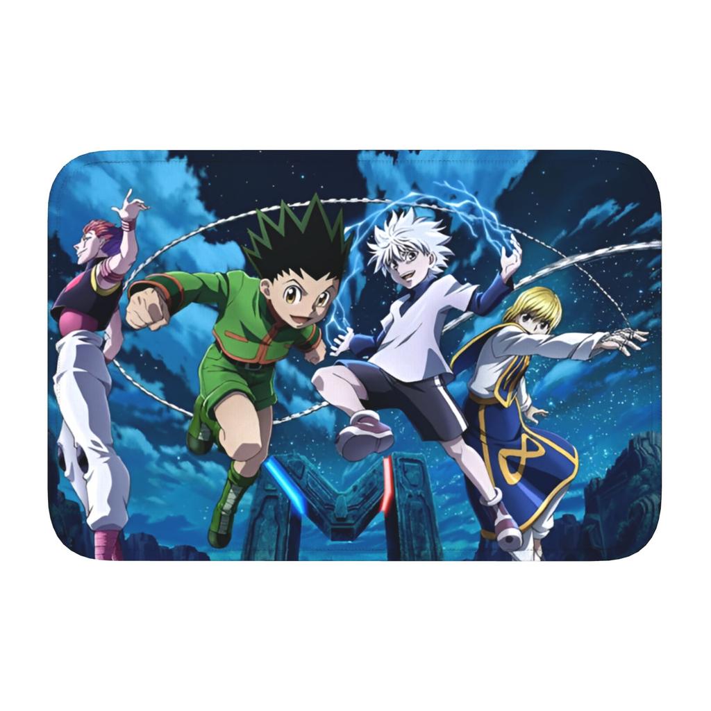 HXH Anime Doormat Anti-Slip Bath Kitchen Welcome Mat Toilet Door Floor Entrance Carpet Rug Footpad