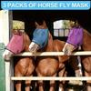 Lycra Horse Head Cover: Breathable and Insect-Repellent with Sun Protection