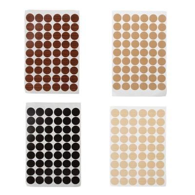 54 Pcs Self Adhesive Screw Covers Caps Dustproof Sticker Screw Hole Covers Stickers Wooden Furniture Accessories