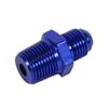 Aluminum Male Flare AN6 To 3 8  NPT Straight Fuel Oil Fitting Adapter Blue