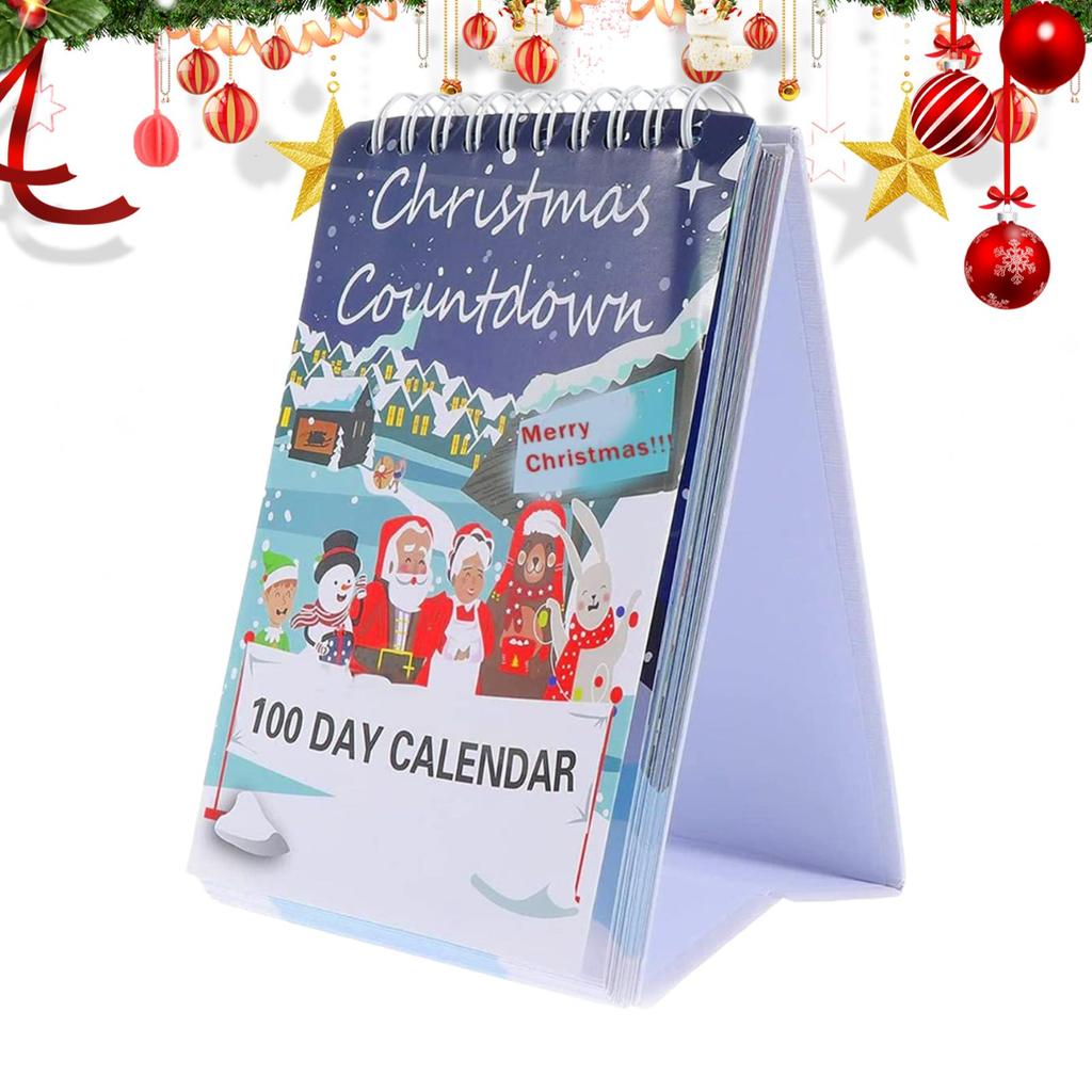 Calendar Advent 2025 Christmas Calendar Desktop Advent 100 Days Interactive Home Decor 100 Day Countdown Calendar For Christmas