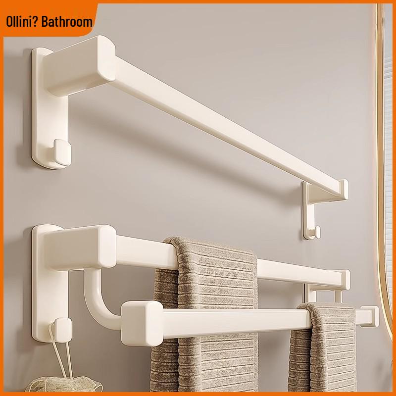 Stanzfreier Aluminium Doppelhandtuchhalter - Wandmontierte Badstange