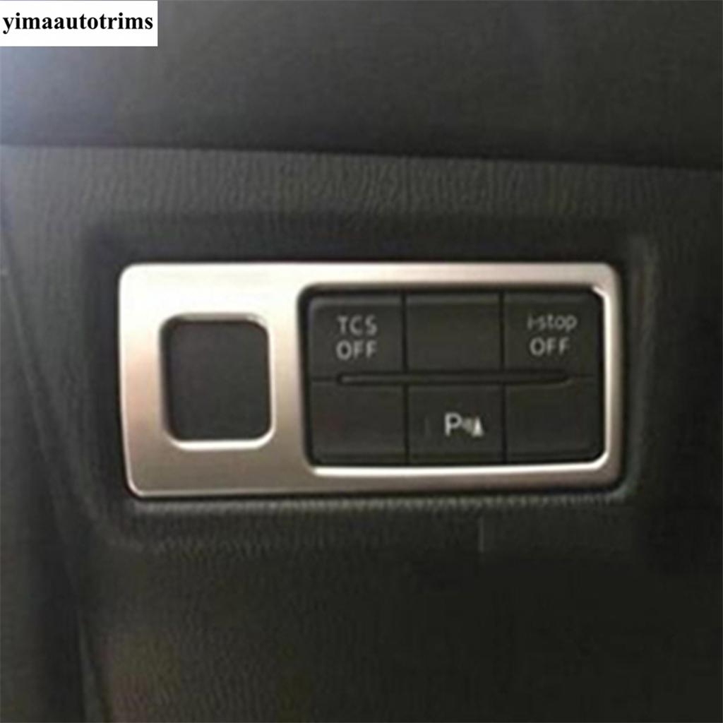 For Mazda CX-5 CX5 2017 - 2024 Head Light Lamp Switch Control Button Frame Cover Trim Matte Interior Accessories