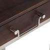 Entrance Furniture Metal Wood Brown Silver (3 Units)