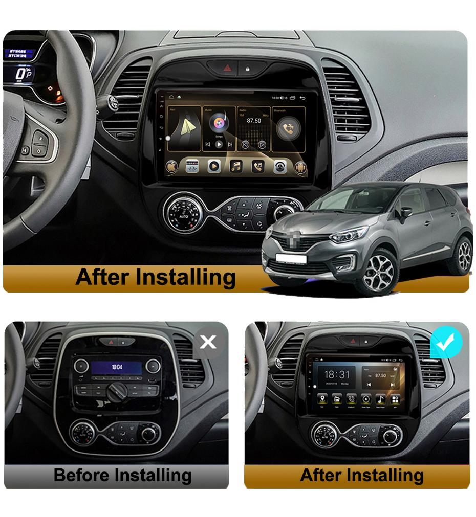 Pro Renault Captur Clio Samsung QM3 2011 - 2020 Auto Auto Android IPS DSP HU WIFI GPS navigace 2din hlavní jednotka 1+16GB