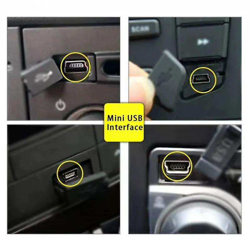 2PCS USB C Female to Mini USB 2.0 Male Adapter 480Mbps Data Transfer Charging Converter Connector for Digital Camera MP3 Player 3