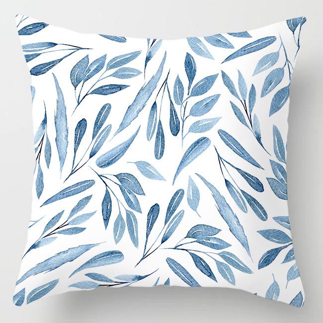 Modern Simple Blue Geometric Marble Pillowcase Home Sofa Pillowcase Pillowcase Pillowcase