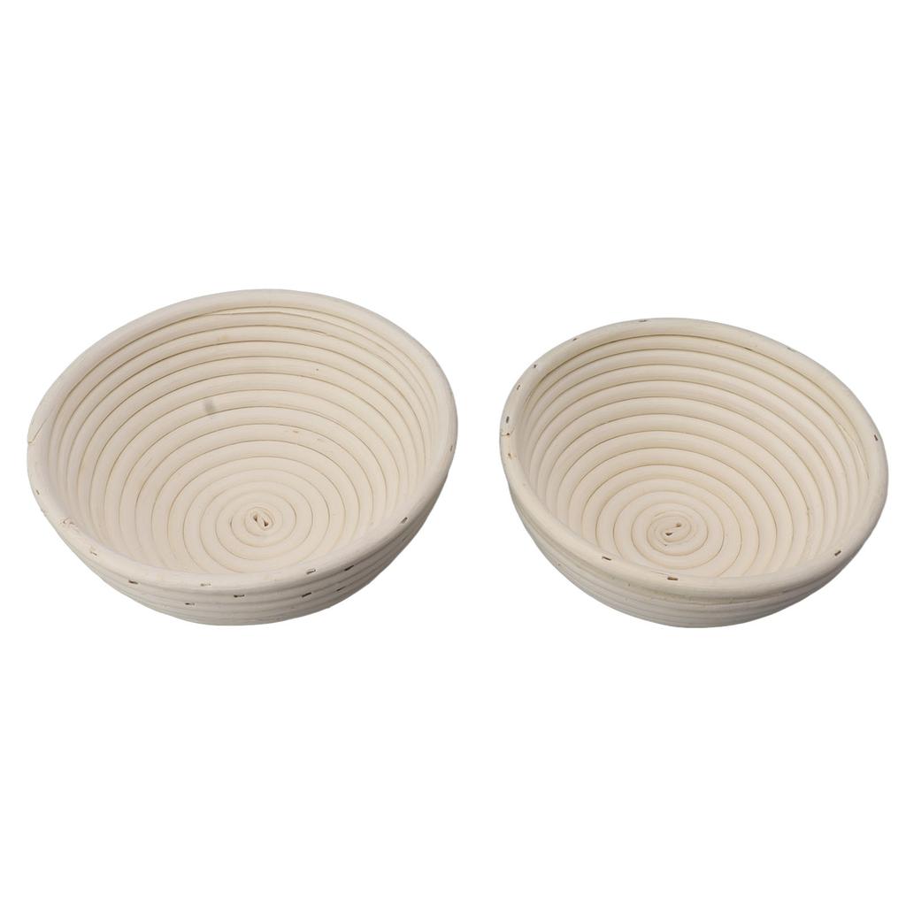 Runder Gärkorb mit Einlegetuch, Teig-Gärschale aus Rattan-Set für die Brotherstellung 20CM und