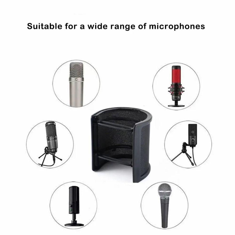 Shockproof Microphone Pop Filter U Shape Pop Net Shield Cover Microphone Windscreen Mask  KTV