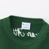 Sweatshirt Kids Long Sleeve Round Neck Cotton Loose Fit Graphic Logo Print Crew Neck Sweatshirt Boys Casual Dark Green [Champion] 100% CK-Y007