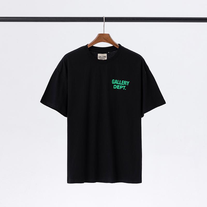 GALLERY DEPT Slogan Alfabetico LOGO Stampato Hip Hop Unisex Maglietta Casual a Maniche Corte Girocollo