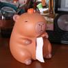 Doll Toy Tissue Box Ornament Decorative Capybara Napkin Holder Capybara Tissue Box  Birthday Gift