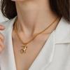 Christmas Cartoon Pendant Necklace: Snowflake, Tree & Reindeer Clavicle Chain