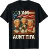 Aunt Tifa American Flag Funny I Am Aunt Tifa American T-Shirt