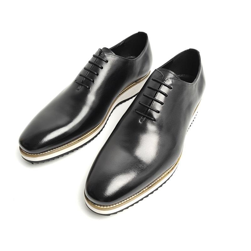 

Модная профессиональная мужская обувь из натуральной коровьей кожи высшего слоя, деловые повседневные кроссовки, нарядная, роскошная, ручной работы, высокого класса, брендовая мужская обувь 46 чёрный