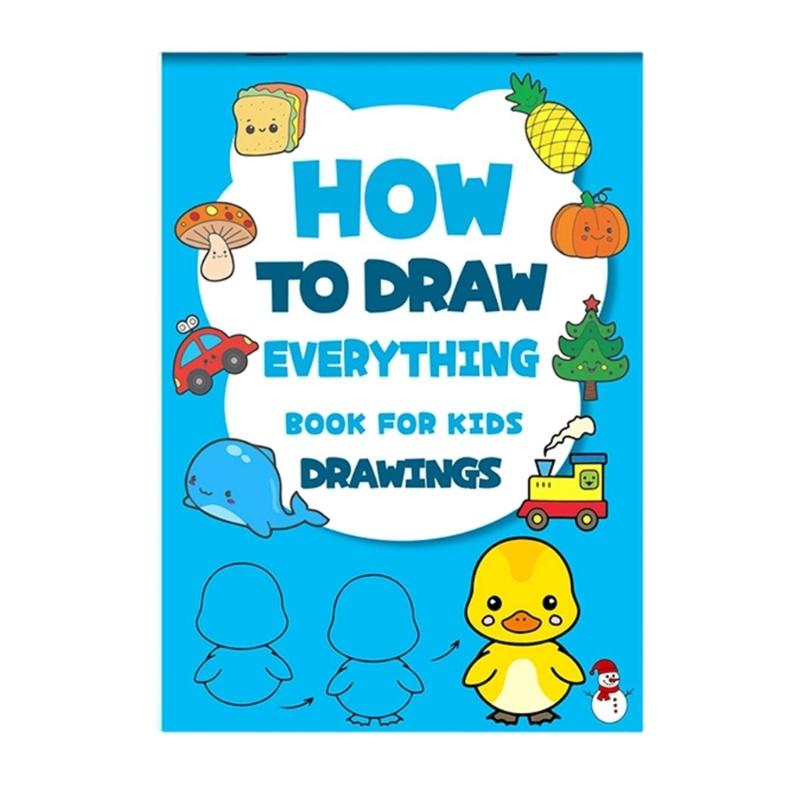 

KidsArt Coloring Book With Pattern Decomposition Guide Portable Childrens Step By Step Drawing Book For Toddler Beginner 1