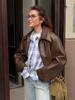 2026 European/American Style Motorcycle Leather Jacket: Autumn/Winter Women's Fashion Loose Coat