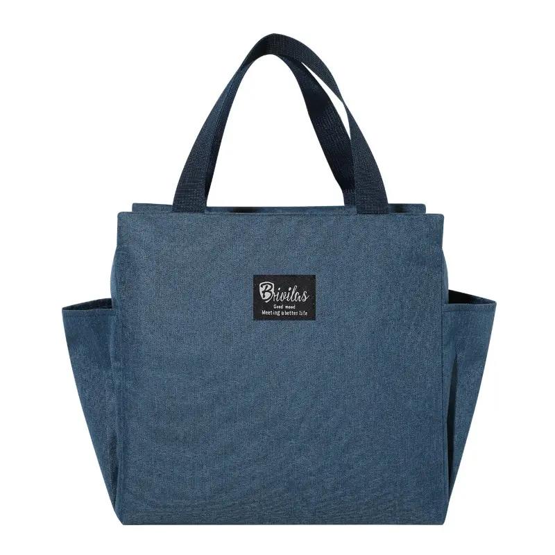 Borsa Termica Multifunzione ad Alta Capacità Impermeabile in Tessuto Oxford Portatile con Cerniera Borsa Pranzo Termica per Donne Lunch Box Borsa per Cibo da Picnic