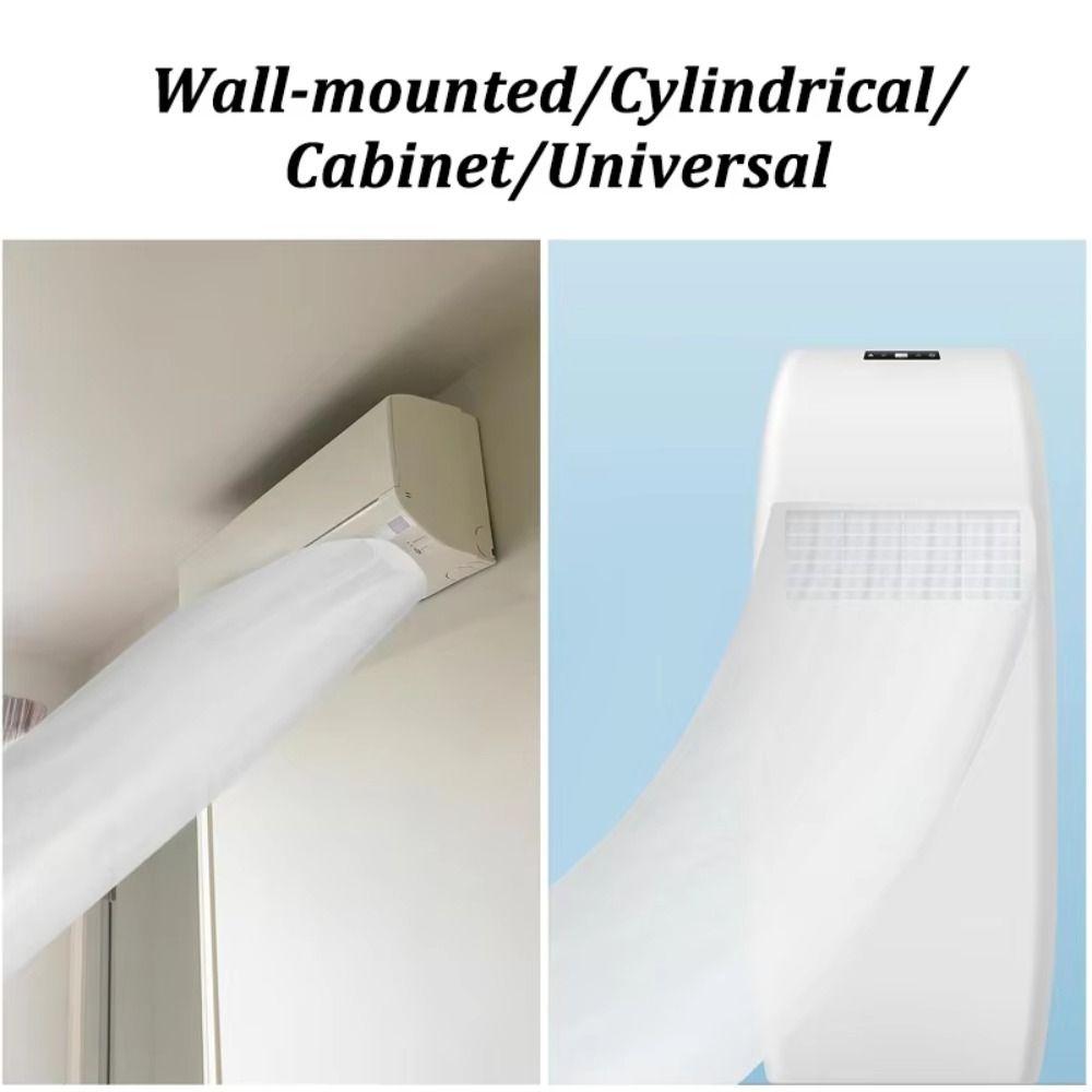 8/10/15/20M Air Conditioner Extended Bag Plastic Flexible Wind Duct Bag Summer Cooling Blowing Pipe Bag Air Flow Guidance