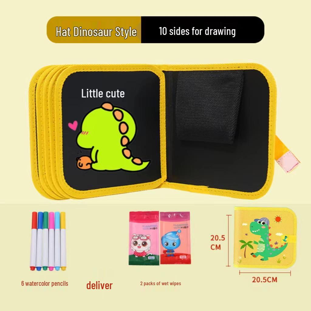 Portable Children's Drawing and Coloring Board - Reusable, Erasable, and Compact Toy for Kids