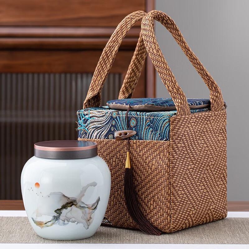 Ceramic Tea Caddy Gift Set