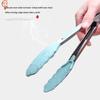 Anti Slip Cooking Serving Tongs Stainless Steel Food Clip Bread Salad Tong Heat-