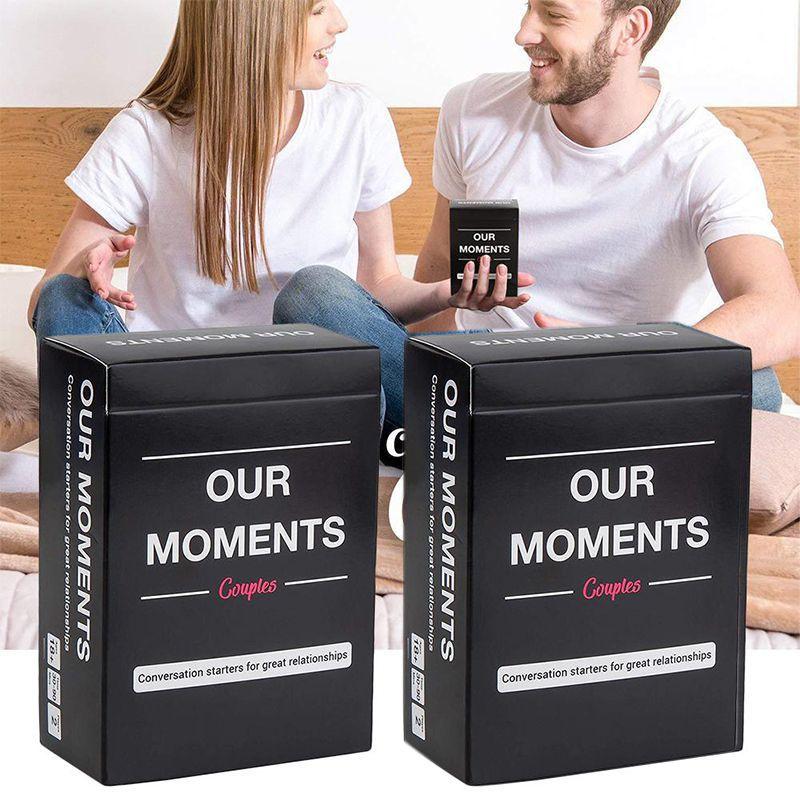 Our Moments Romantic Couples Board Game With 100 Thought-provoking Cards