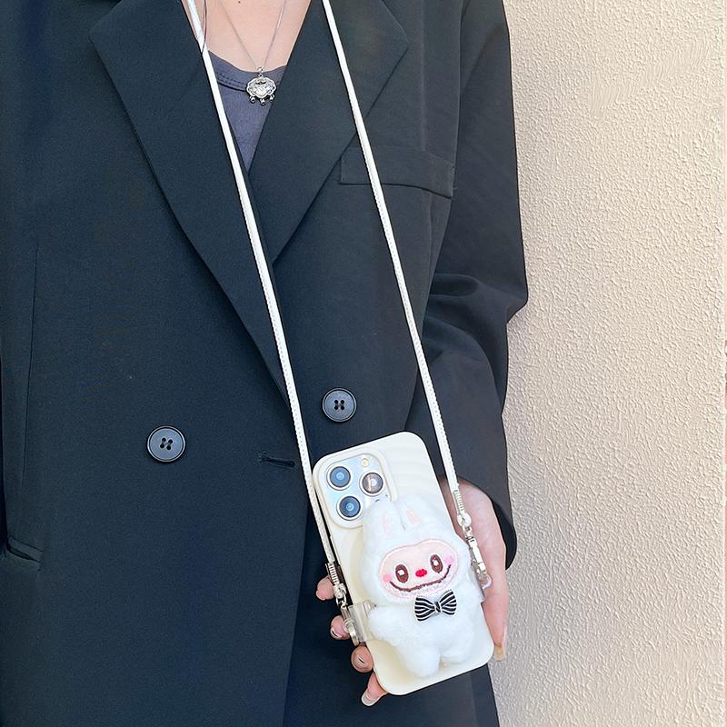 Labubu Mobile Phone Lanyard Adjustable Phone Straps Universal Phone Crossbody Shoulder Rope Mobile Phone Anti-Lost Chain